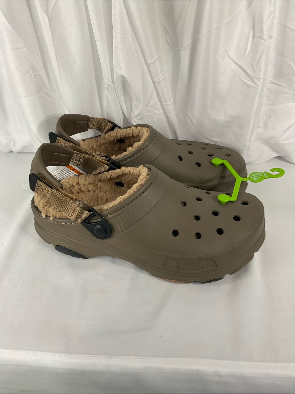 CROCS all terrain lined clog - M9/w11 Taupe with Beige Lining - Picture 8 of 10
